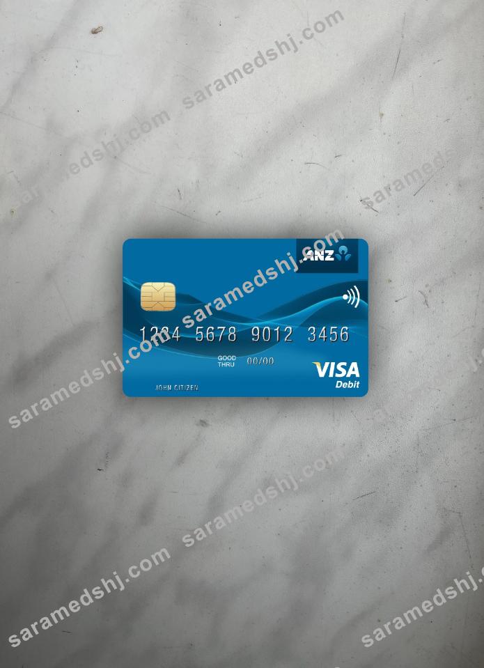 Samoa ANZ Bank visa debit card photolook front